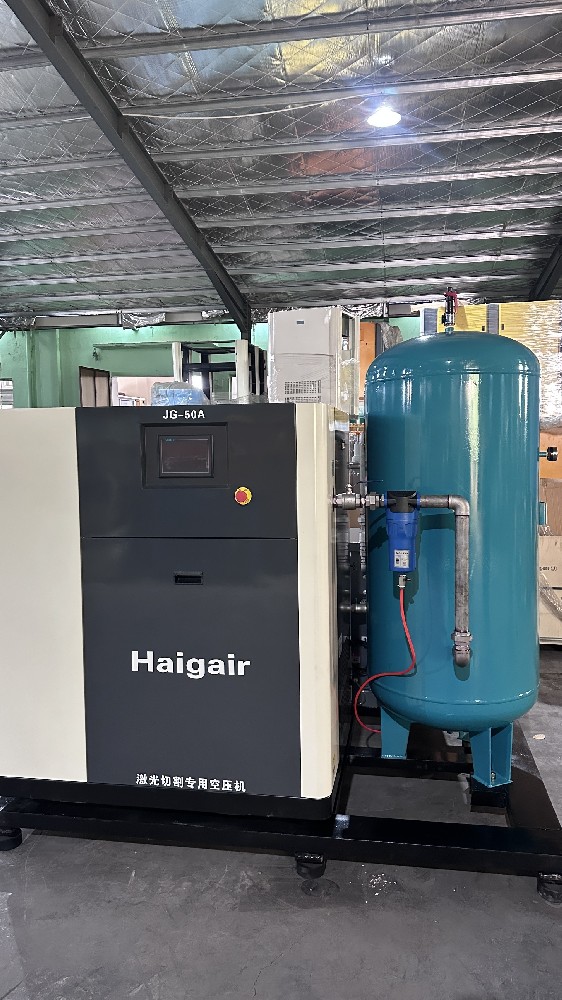 发往我国台湾的激光切割专用空压机